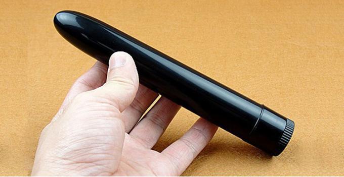 Vibratore d'argento dorato a velocità diverse a 7 pollici degli strumenti del sesso della pallottola per il sesso