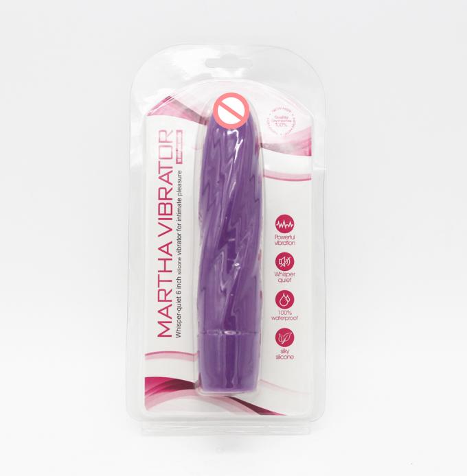 Vibratore impermeabile a 5 pollici del silicone di torsione di 10 velocità di vendita calda, vibratore del dildo del pene del giocattolo del sesso per la donna