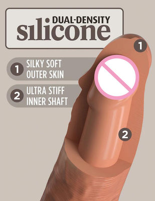 Realistic Female Artificial Rubber Penis Dildo Sex Toys With Veins Ball Suction Cup
